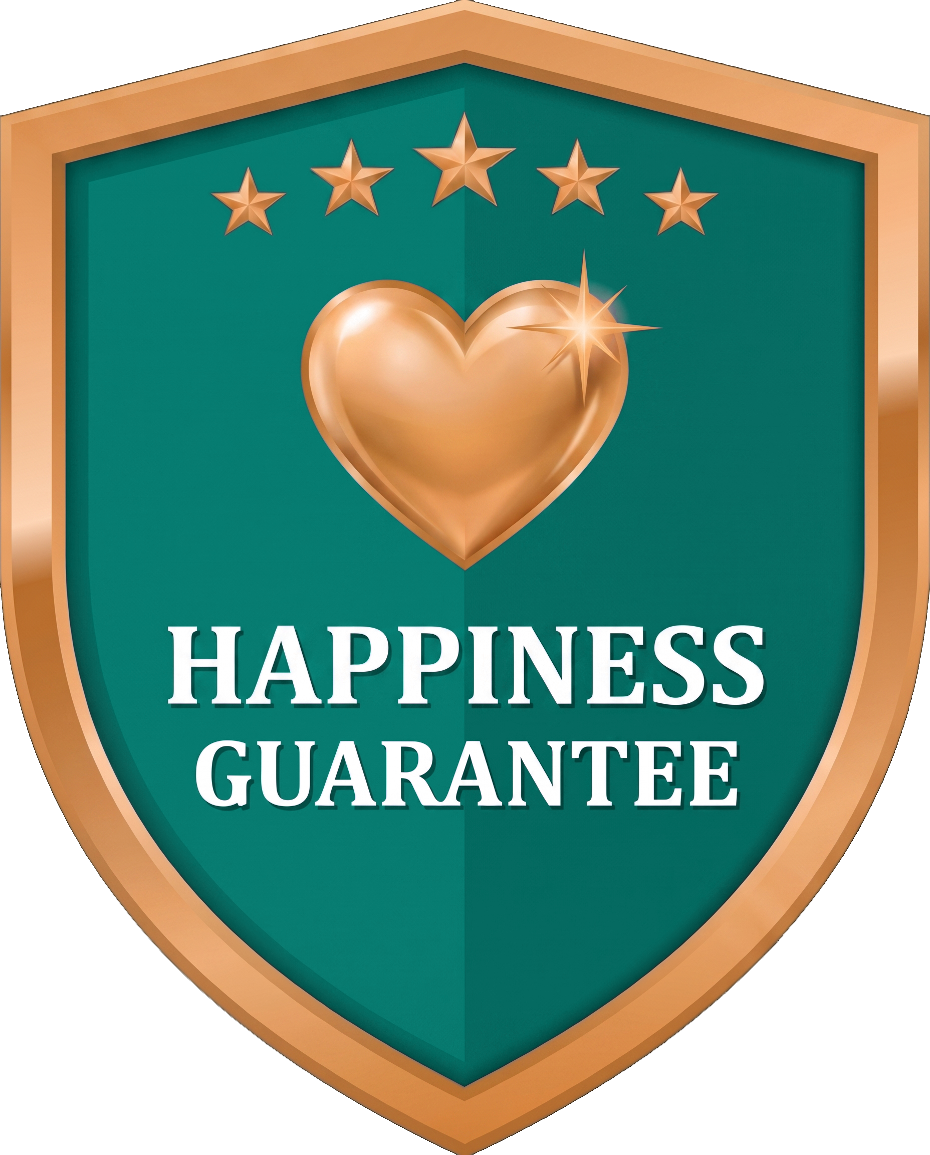 The Happiness Guarantee seal